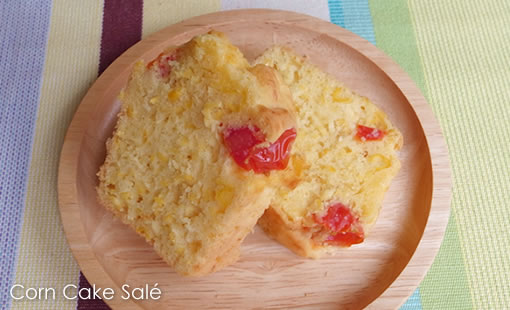 とうもろこしのケークサレ