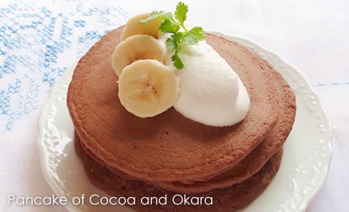 ココアとおからのパンケーキ