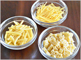 いつもと違う形のパスタを使うのも楽しみを増やす方法のひとつです