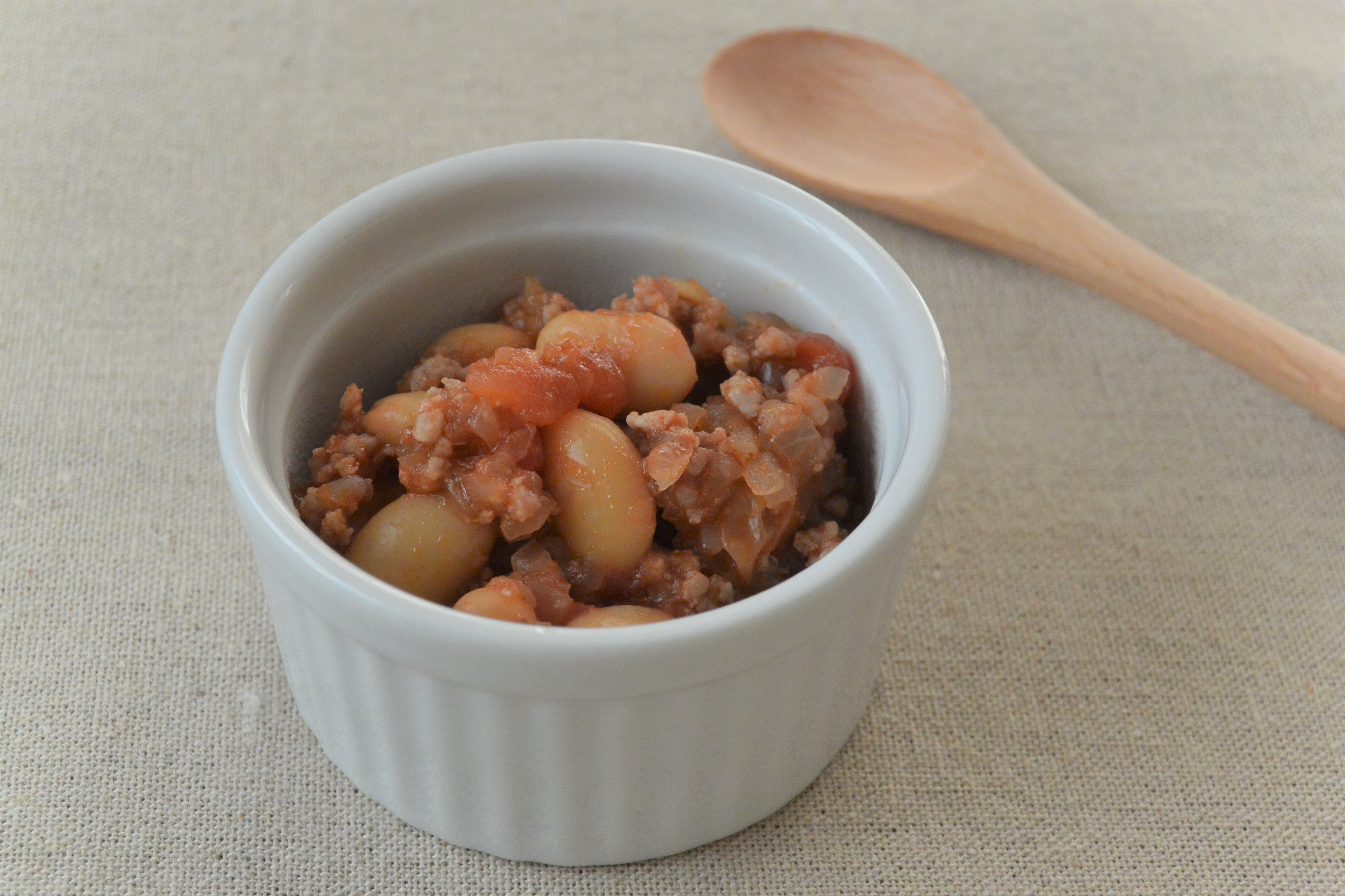大豆とひき肉のトマト煮