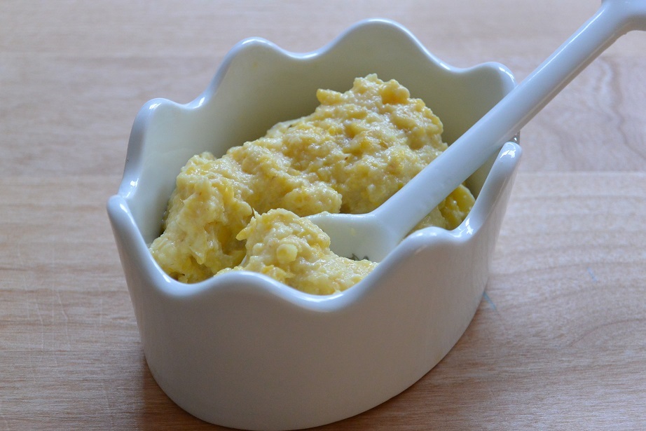 とうもろこしと豆腐の和え物
