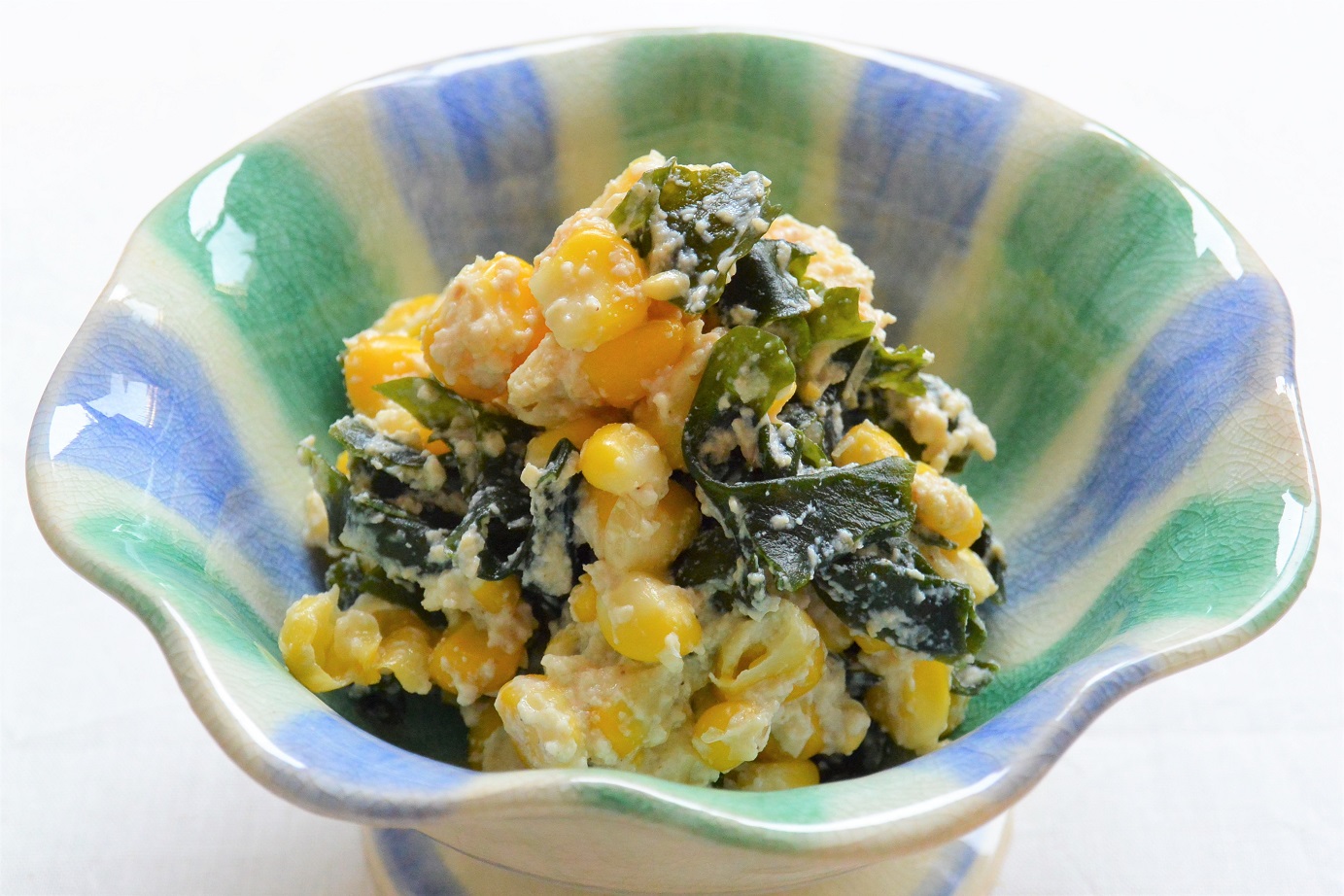 とうもろこしの白和え