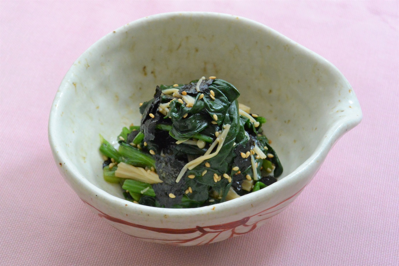 ほうれんそうと海苔のナムル