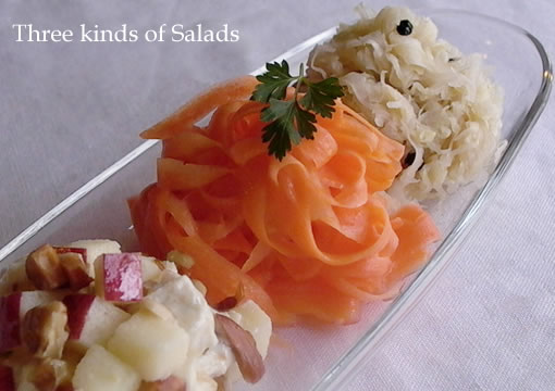 3種の簡単サラダ